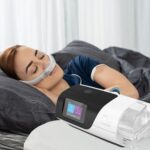CPAP BiPAP and Auto-PAP machines used for sleep apnea breathing therapy at night